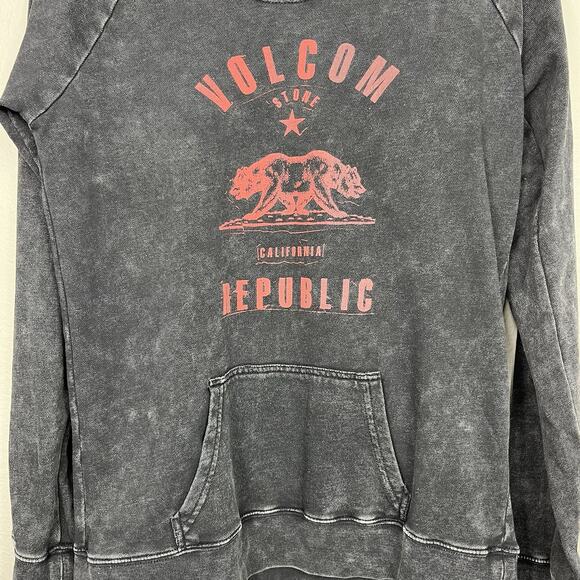 Volcom Y2K Vintage Cali Republic Collab Sweatshirt Womens Medium Skater Black - Picture 3 of 9